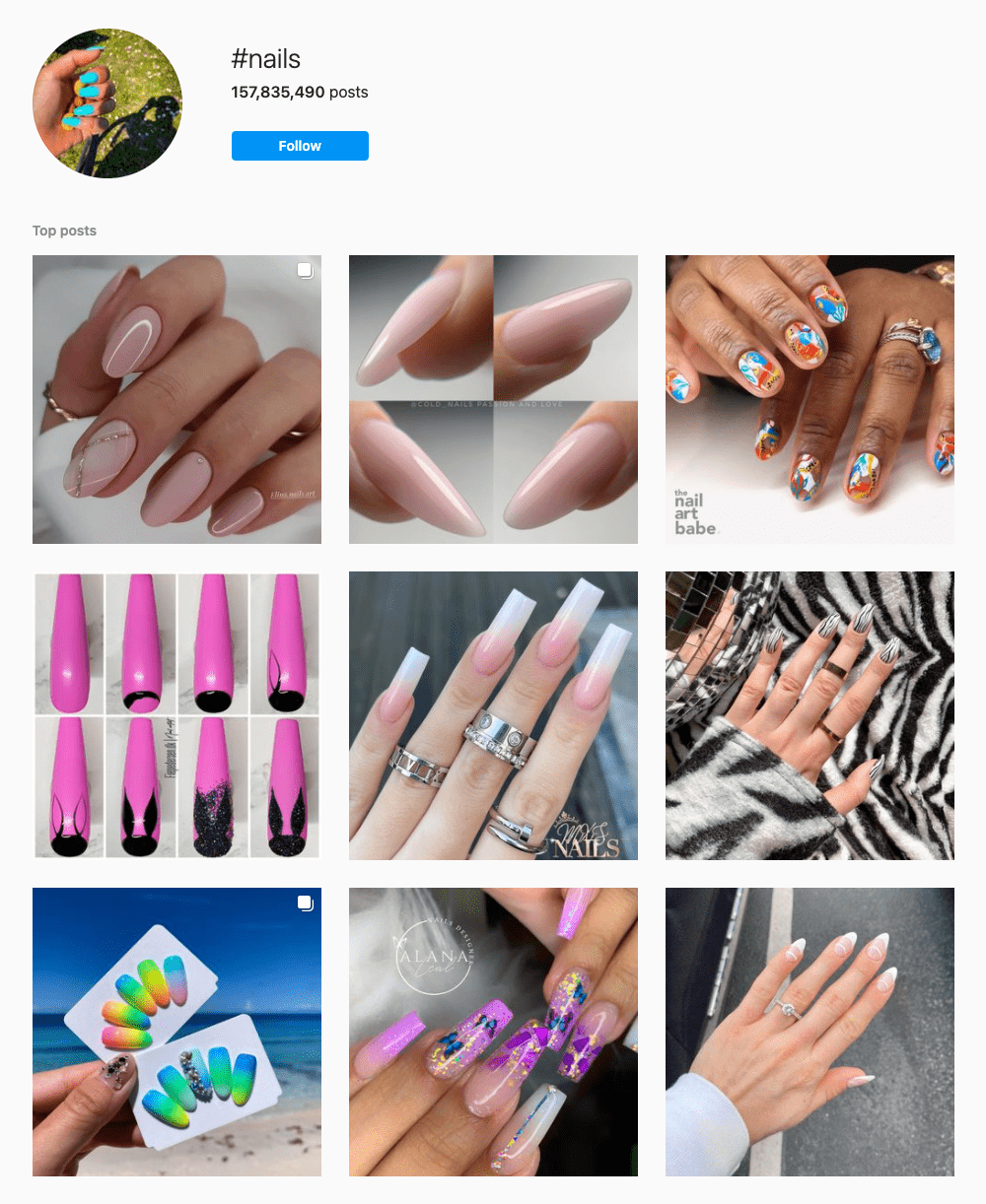 #nails Hashtags for Instagram