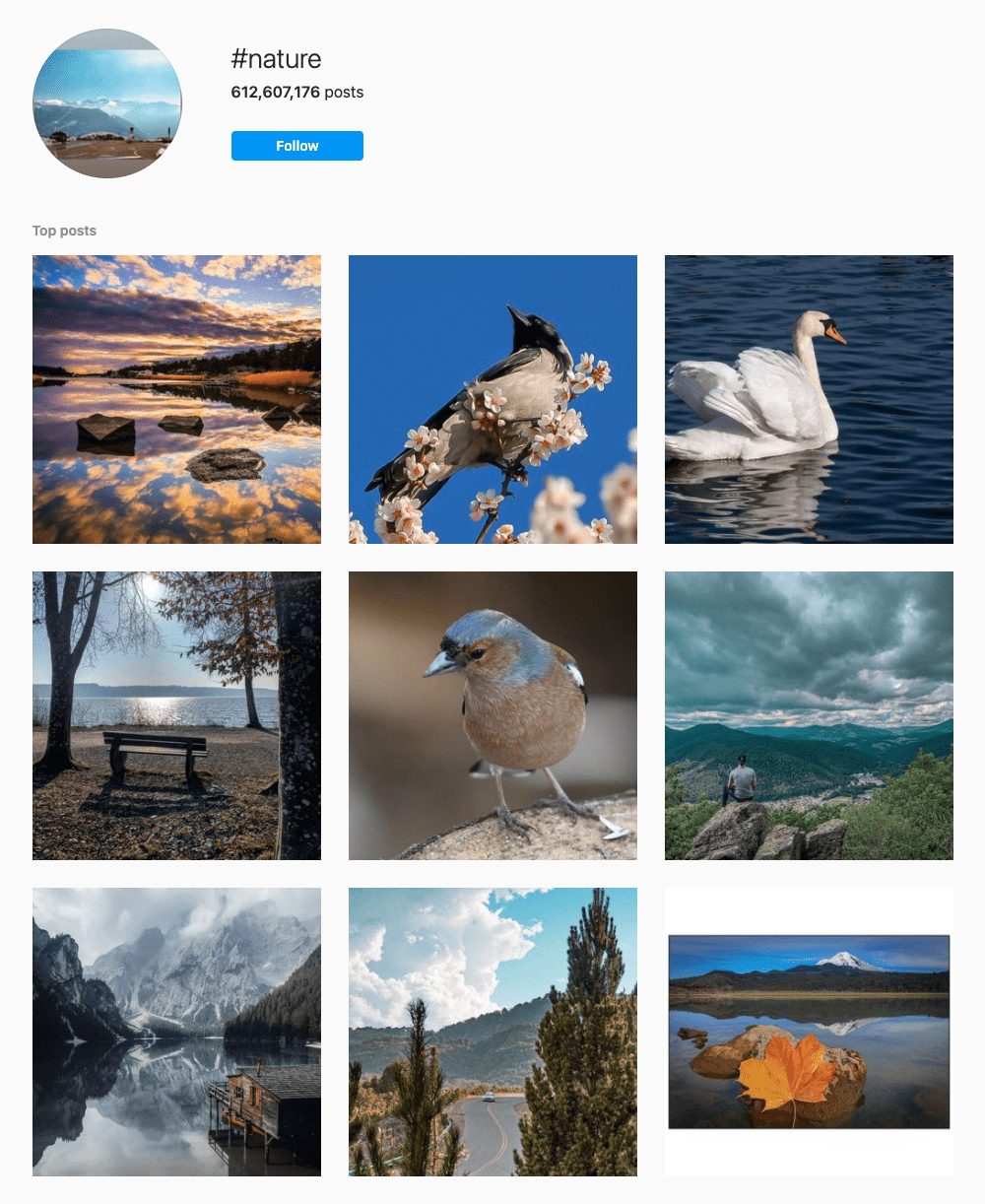 #nature Hashtags for Instagram
