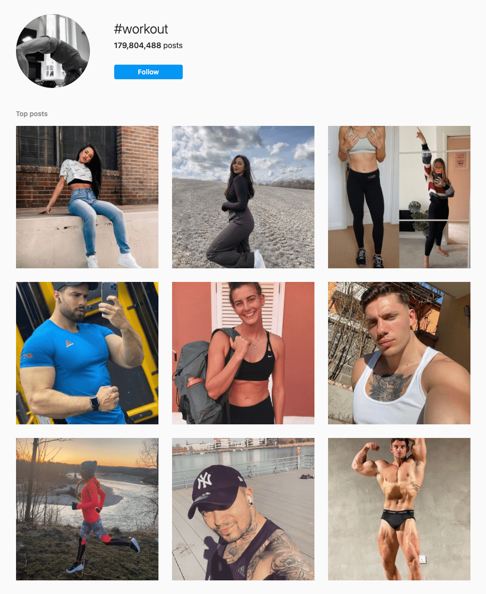 #workout Hashtags for Instagram
