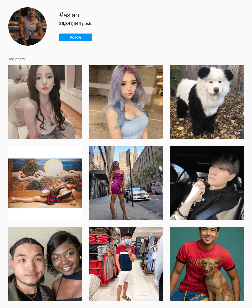 Asian girl hashtags instagram