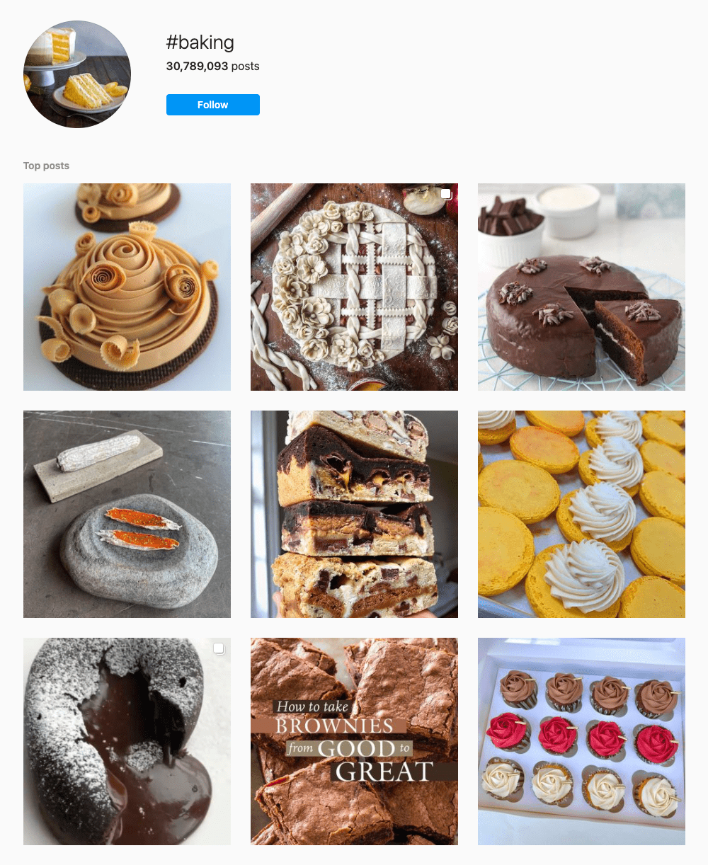 #baking Hashtags for Instagram