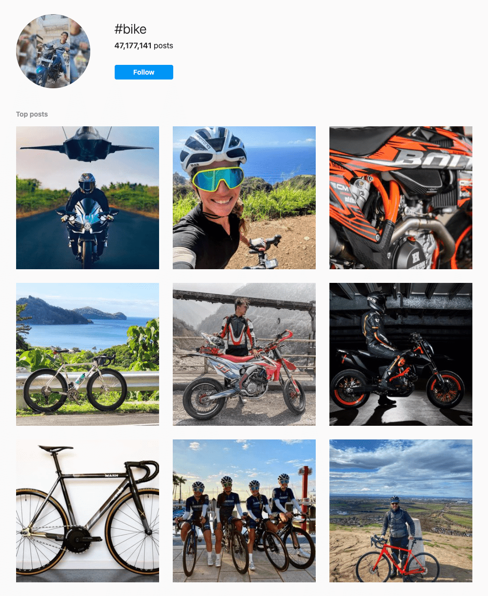 #bike Hashtags for Instagram