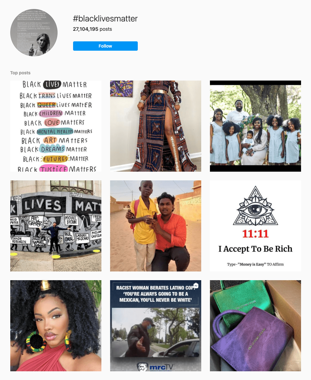 #blacklivesmatter Hashtags for Instagram