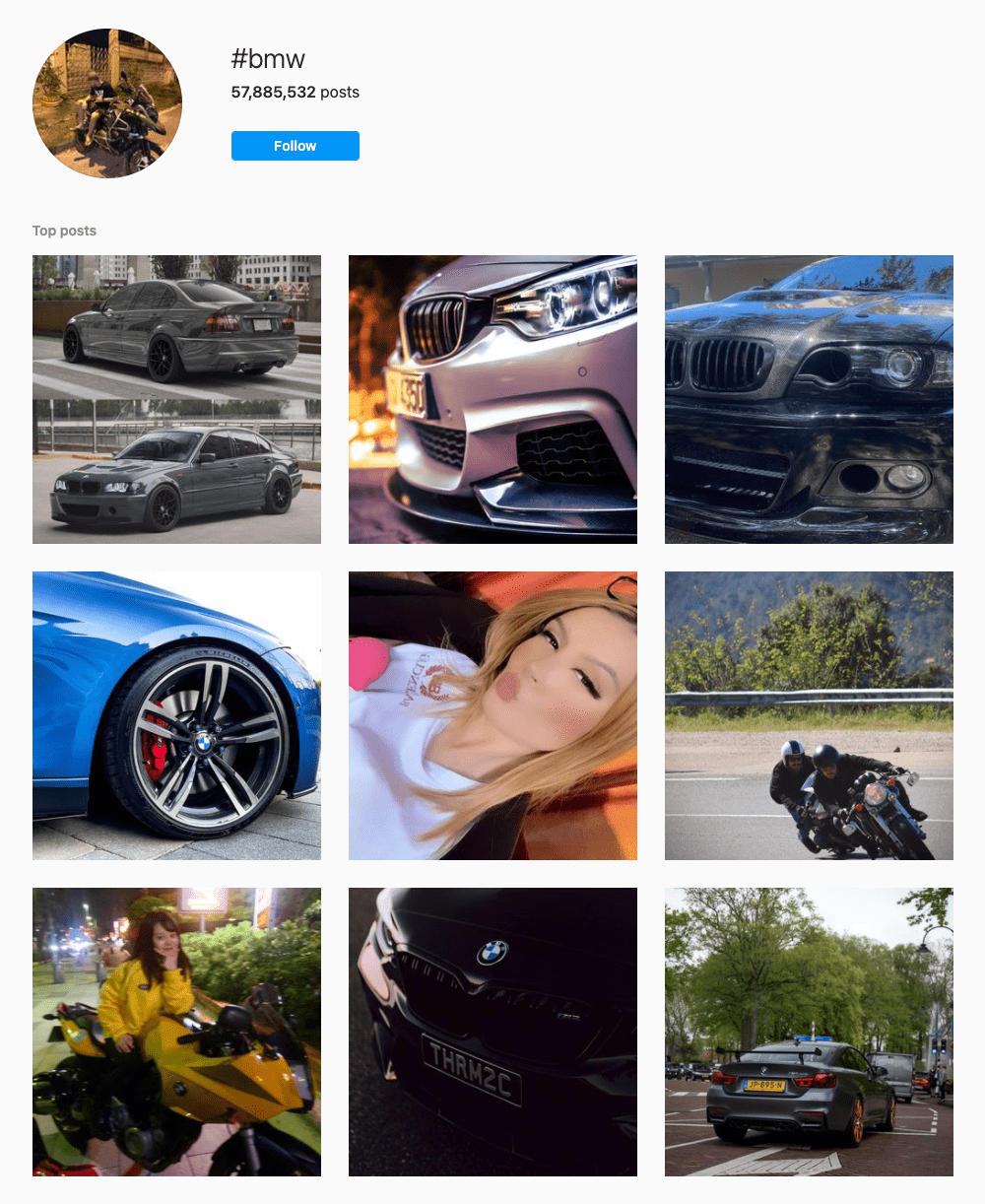 #bmw Hashtags for Instagram