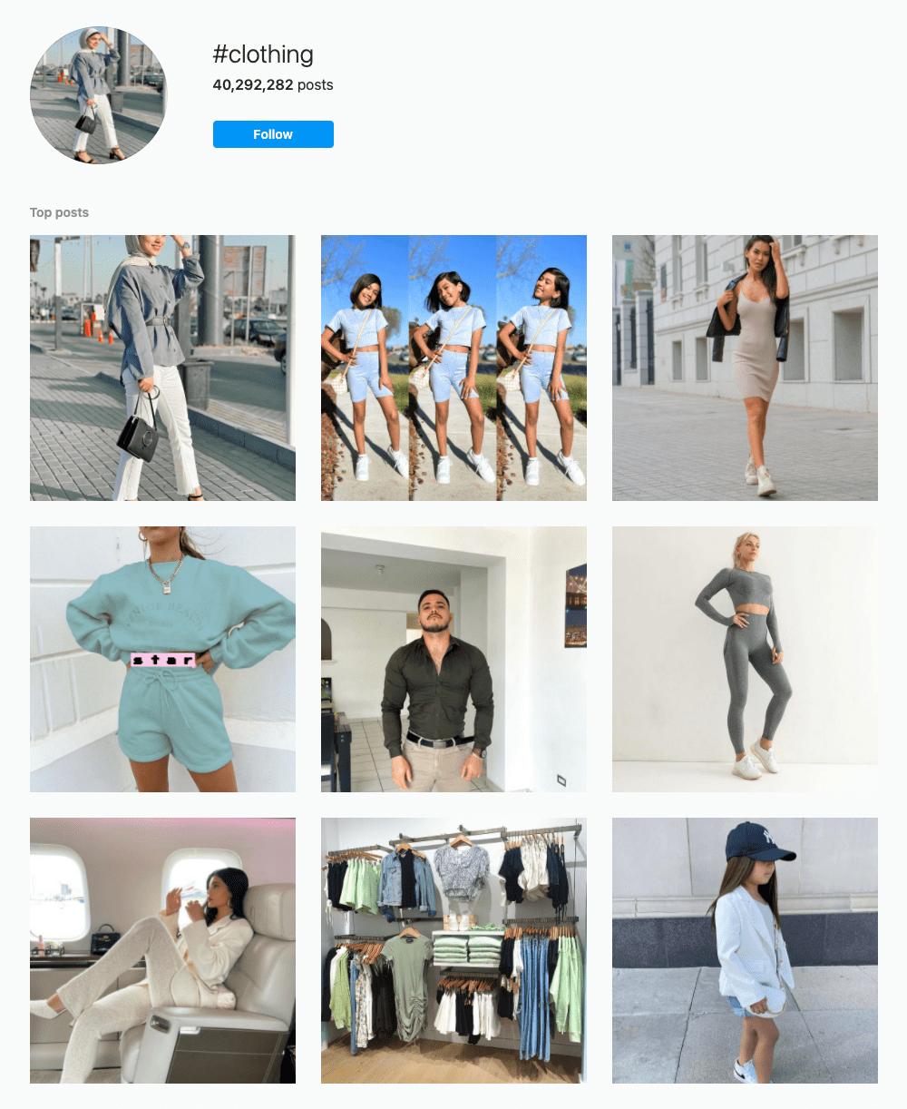 #clothing Hashtags for Instagram