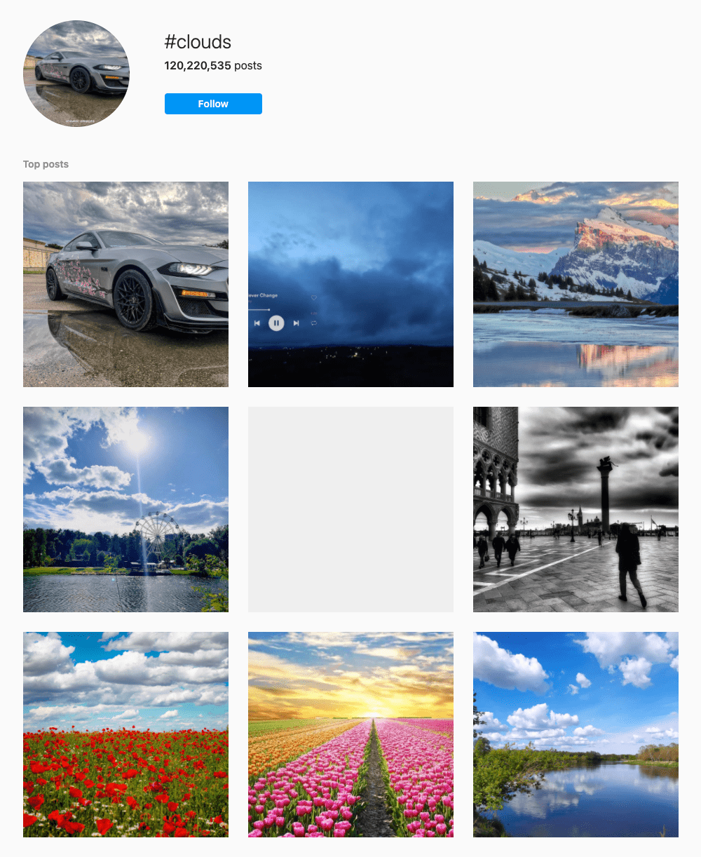 #clouds Hashtags for Instagram