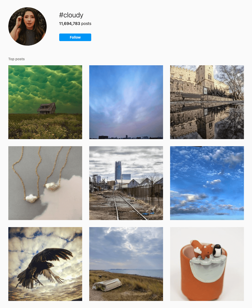 #cloudy Hashtags for Instagram