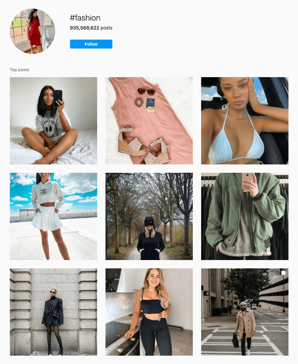 #fashion Hashtags for Instagram