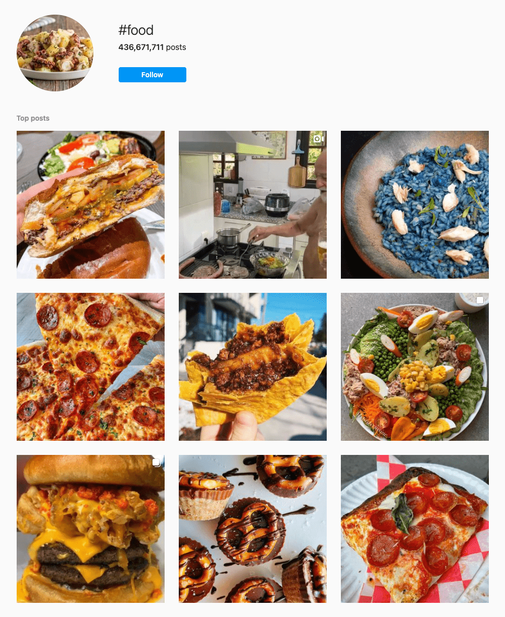 #food Hashtags for Instagram