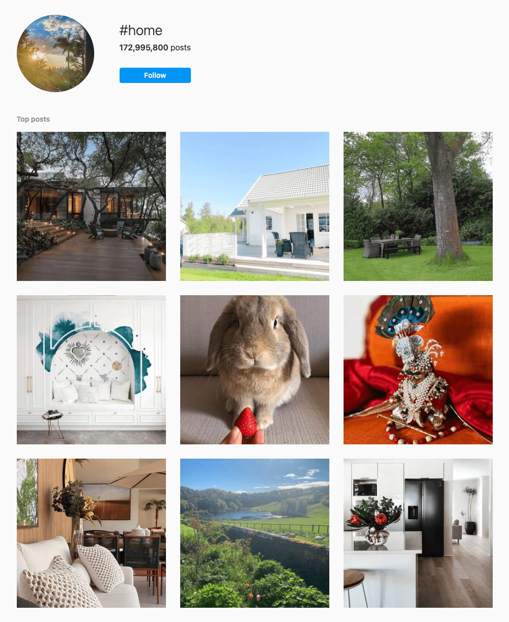 #home Hashtags for Instagram