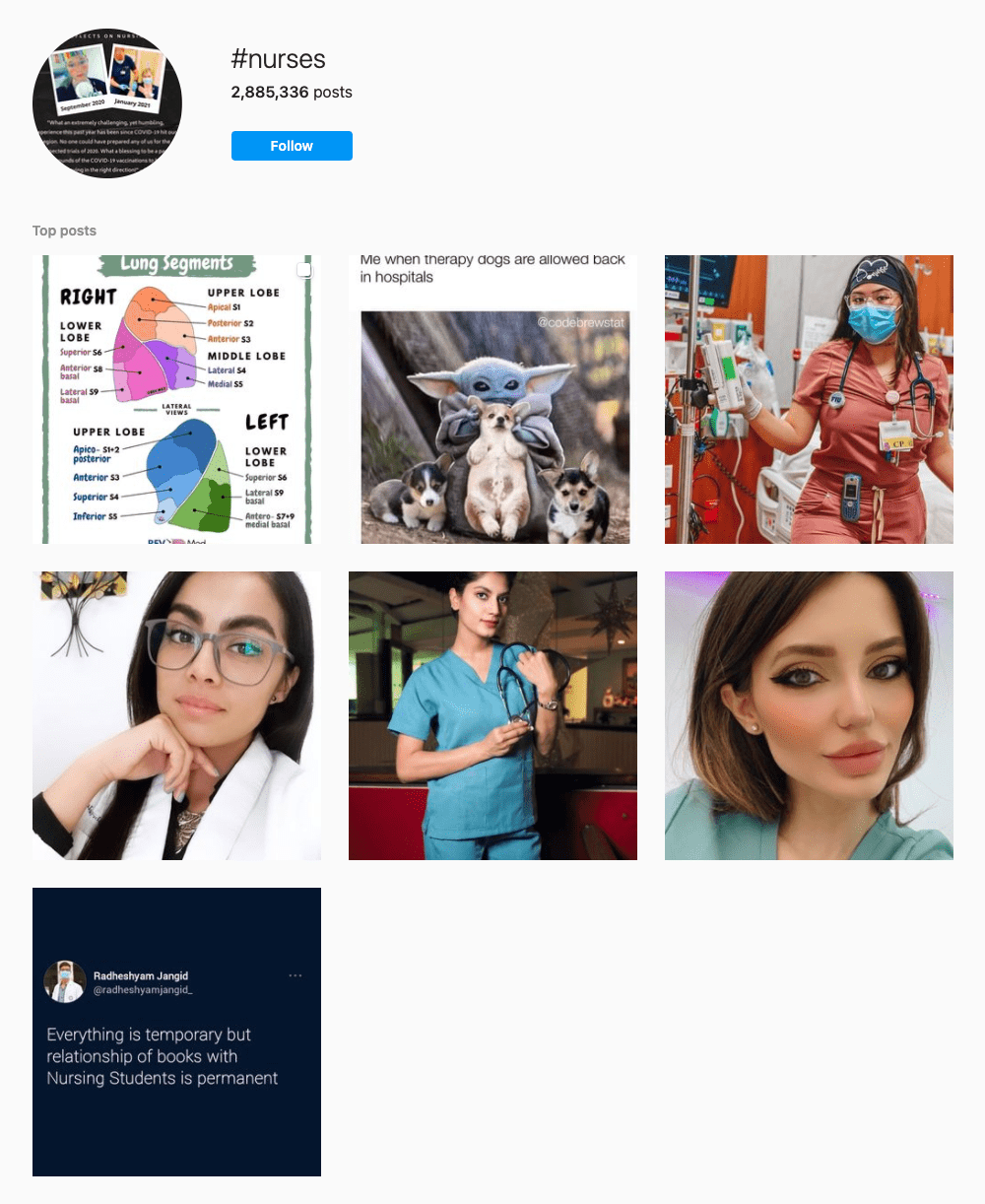 #nurses Hashtags for Instagram