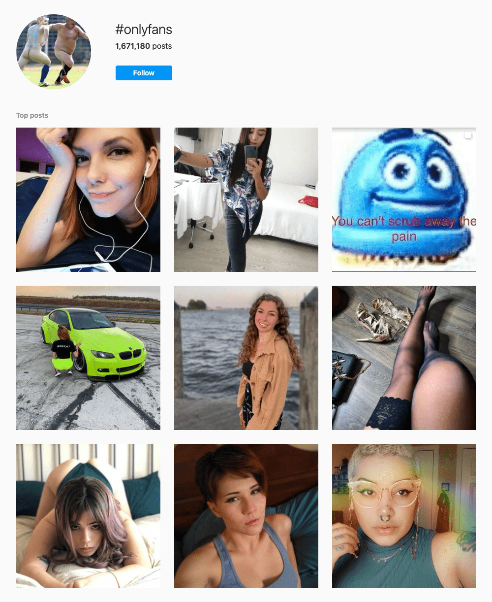 Popular onlyfans hashtags