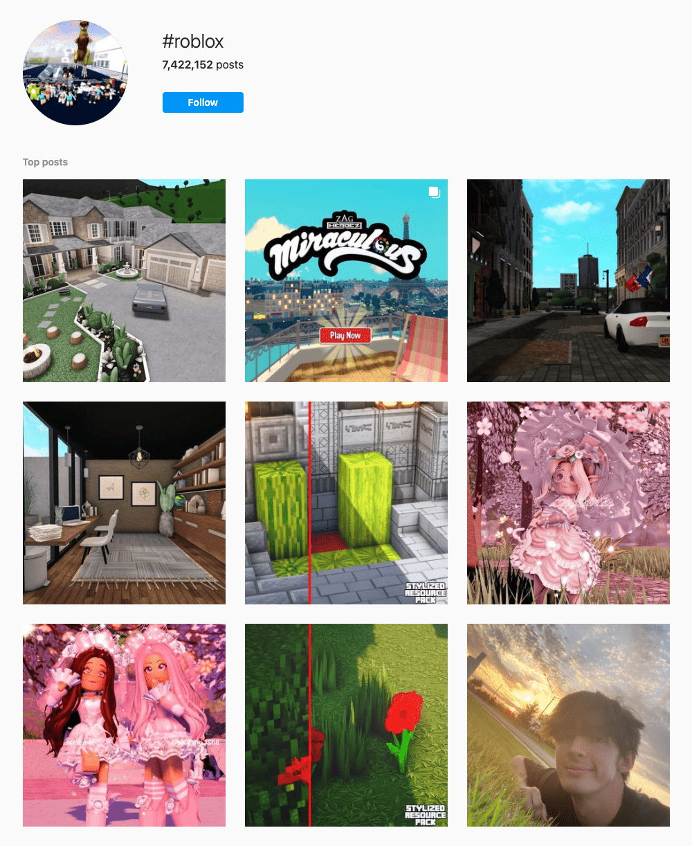 #roblox Hashtags for Instagram