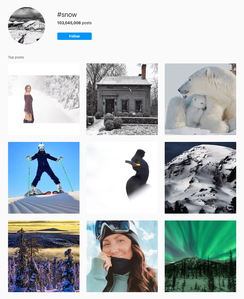 #snow Hashtags for Instagram