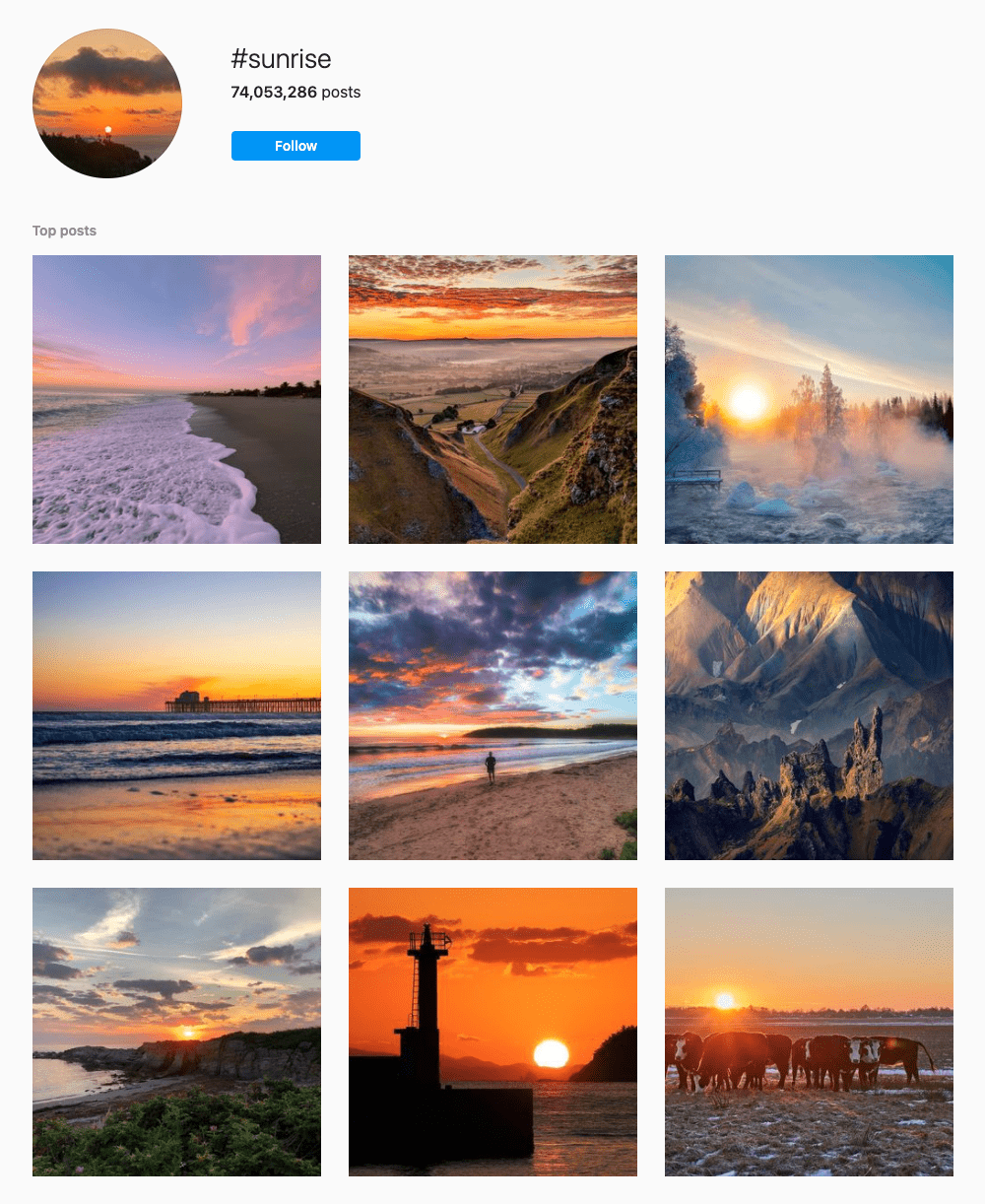 #sunrise Hashtags for Instagram
