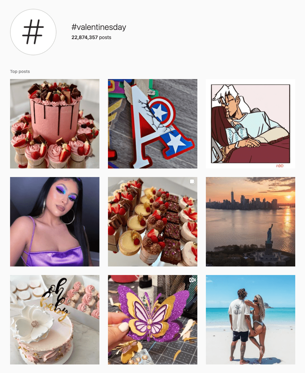 #valentinesday Hashtags for Instagram
