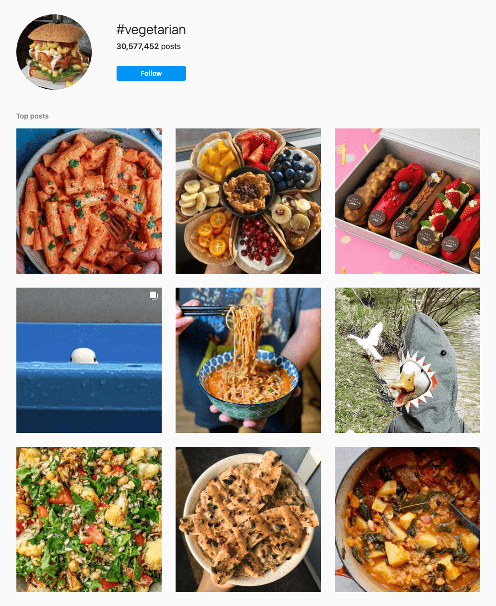 #vegetarian Hashtags for Instagram