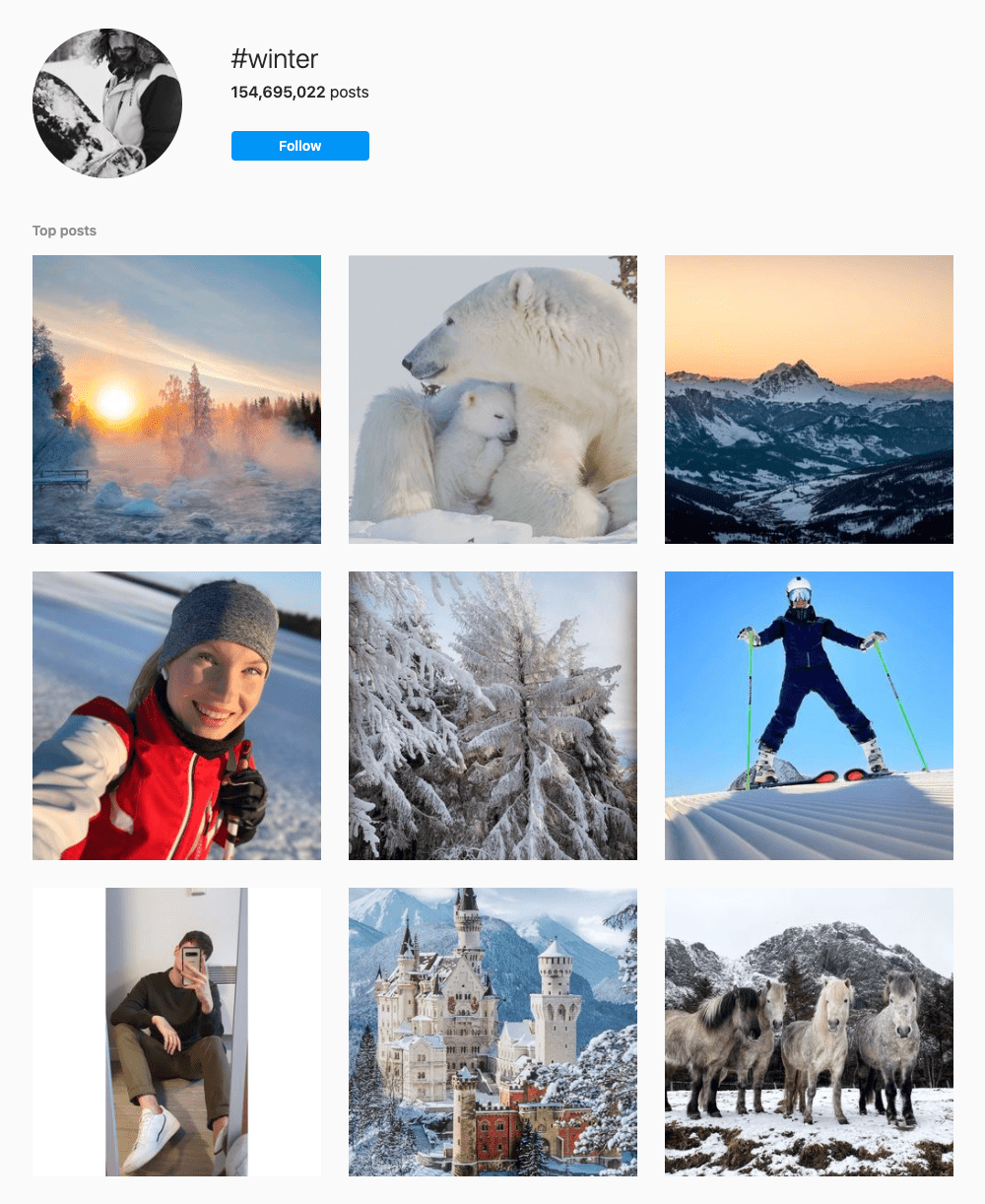 #winter Hashtags for Instagram