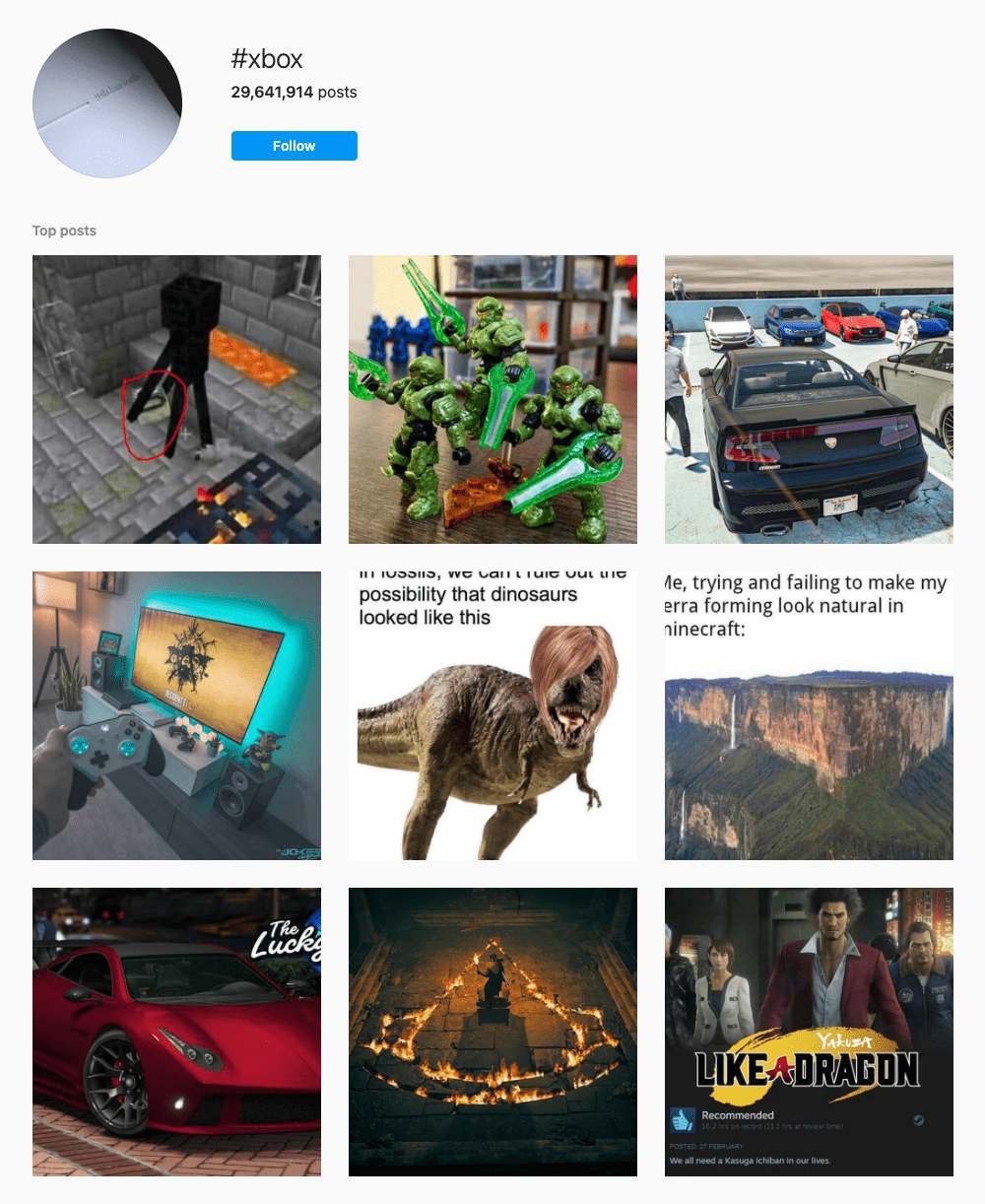 #xbox Hashtags for Instagram