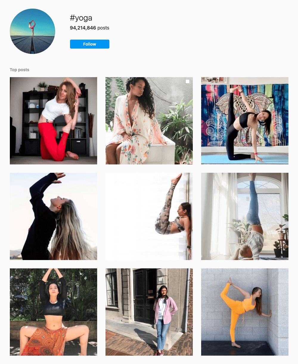 #yoga Hashtags for Instagram